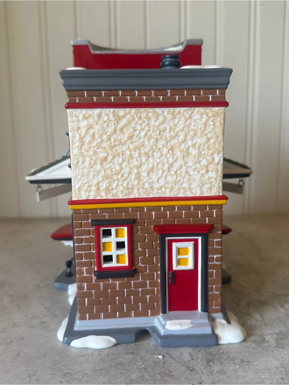 Dept 56 Snow Village Campbell's Soup Counter & M’m! M’m! Good! Accessory Set